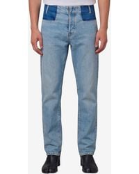 Maison Margiela - Patchwork Straight-Leg Jeans - Lyst