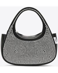 Coperni - Micro Baguette Crystal Embellished Leather Swipe Bag - Lyst