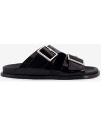 Alohas - Alba Leather Buckled Sandals - Lyst