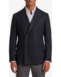 Tagliatore - Super 100's Double-Breasted Wool Blazer - Lyst