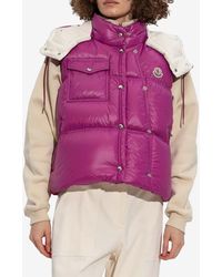 Moncler - Pario Hooded Down Gilet - Lyst