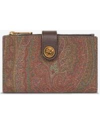 Etro - Arnica Paisley Jacquard Bi-Fold Wallet - Lyst