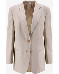 Alysi - Single-Breasted Buttoned Blazer - Lyst