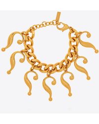 Moschino - Question Mark Shaped Chain Bracelet - Lyst