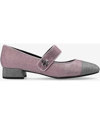 Tory Burch - Cap-Toe May Jane Pavé Ballet Flats - Lyst