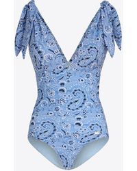 Etro - Paisley-Print One-Piece Swimsuit - Lyst