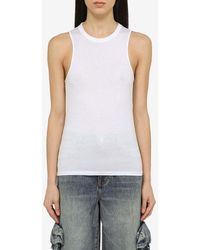 Calvin Klein - Knotted-Back Tank Top - Lyst