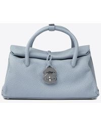 Zanellato - Small Dotta Hammered Leather Top Handle Bag - Lyst