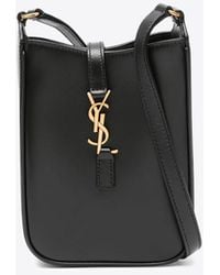 Saint Laurent - Mini Le 5 À 7 Calf Leather Crossbody Bag - Lyst