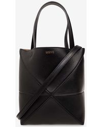Loewe - Mini Puzzle Fold Leather Tote Bag - Lyst