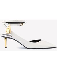 Tom Ford - 55mm Padlock Leather Pumps - Lyst