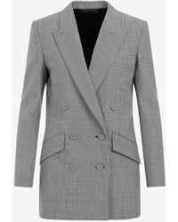 Givenchy - Double-Breasted Wool Blazer - Lyst