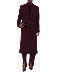 Mugler - Notched-Lapel Wool Coat - Lyst