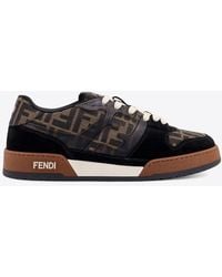 Fendi - Ff Match Lace-Up Sneakers - Lyst