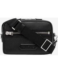 Tom Ford - Small Leather Messenger Bag - Lyst