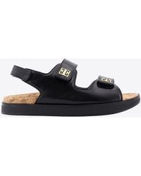 Givenchy - 4G Logo Leather Sandals - Lyst