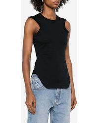 The Attico - Reese Logo Embroidered Tank Top - Lyst