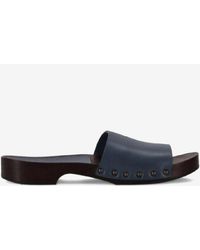 LA ROSE - Studded Leather Clogs - Lyst