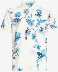 Etro - Floral Short-Sleeved T-Shirt - Lyst