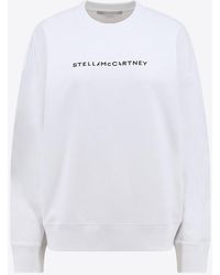 Stella McCartney - Logo Print Crewneck Sweatshirt - Lyst