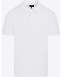 Giorgio Armani - Logo-Embroidered Polo T-Shirt - Lyst