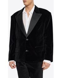 Dolce & Gabbana - Oversized Single-Breasted Velvet Jacket - Lyst