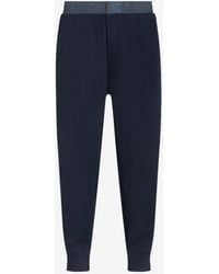 Etro - Knitted Trousers With Paisley Inserts - Lyst