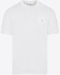 Brunello Cucinelli - Logo Short-Sleeved T-Shirt - Lyst