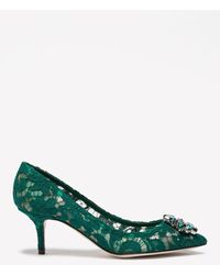 Dolce & Gabbana - Bellucci 60 Taormina Lace Pumps With Crystal Detail - Lyst