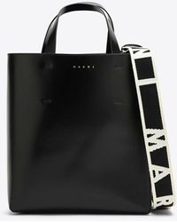 Marni - Small Museo Leather Tote Bag - Lyst