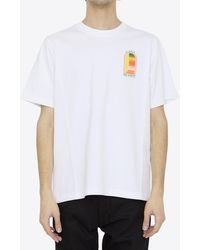 Casablancabrand - Gradient L'Arche Printed T-Shirt - Lyst