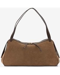Jil Sander - Medium Dune Suede Shoulder Bag - Lyst