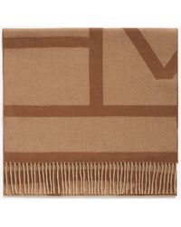 TOTEME - Monogram Jacquard Wool Scarf - Lyst