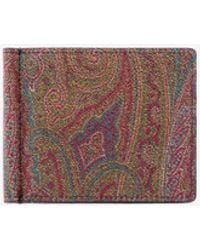 Etro - Paisley Jacquard Bi-Fold Wallet - Lyst