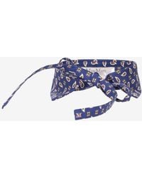 Max Mara - Silk Patterned Collar - Lyst
