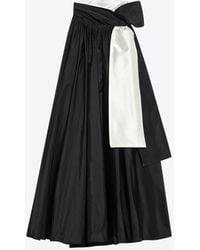 Max Mara - Beber Mini Taffeta Dress With Bow - Lyst