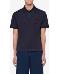 Ferragamo - Logo-Embroidered Polo Shirt - Lyst