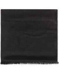 Ferragamo - Monogram Fringe Scarf - Lyst