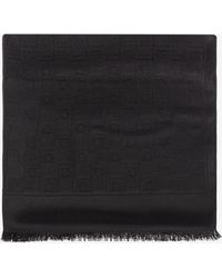 Ferragamo - Monogram Fringe Scarf - Lyst