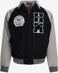 Human Made - Satin Varsity Bomber Jacket - Lyst