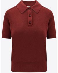 Burberry - Wool Polo Shirt - Lyst