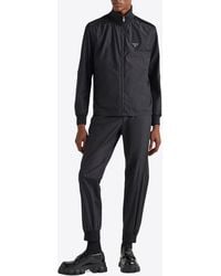 Prada - Triangle Logo Track Pants - Lyst