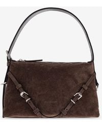 Givenchy - Mini Voyou Suede Shoulder Bag - Lyst