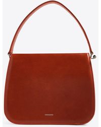 Ferragamo - Small Semi-Rigid Leather Shoulder Bag - Lyst
