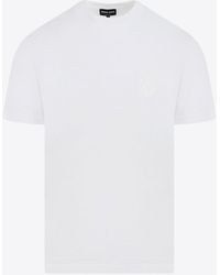 Giorgio Armani - Logo-Embroidered Crewneck T-Shirt - Lyst