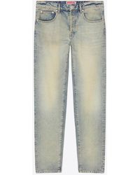 KENZO - Washed Logo-Embroidered Slim Jeans - Lyst