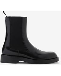 Jil Sander - Calf Leather Chelsea Boots - Lyst