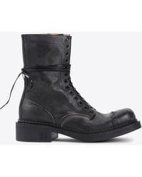 Miu Miu - Laced Ankle Boots - Lyst