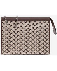 Max Mara - Small Jacquard Monogram Pouch Bag - Lyst
