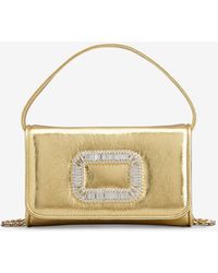 Roger Vivier - Micro Pilgrim Leather Top Handle Bag - Lyst